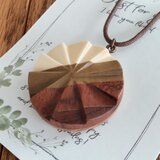 【送料無料】Wooden necklace GIZACHOCO-3の画像