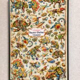 絵探しアートポスター(キカイ恐竜編）　飾っても、絵探し遊びでも楽しめます！A３ノビサイズ・カード１０枚付き。