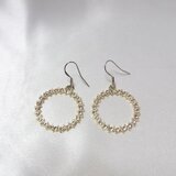 ピアス ステンレス製フックピアス シャインクリスタルガラス ANGEL FACTORY agf-111