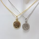 PENNY COIN 幸せのペニーコインチャームネックレス 2カラー ANGEL FACTORY agf-112の画像