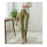 穿いている感じがしない美脚スキニーストレートストレッチロングパンツ:7～13号の方対応！通年使用◎ベージュウォッシュ