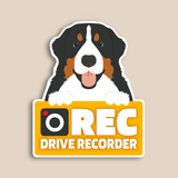 車内/車外の2wayで使えるマグネット式ドラレコカーサイン(バーニーズマウンテンドッグ)