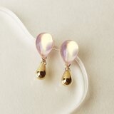 オーロラダブルティアピアス/イヤリング(ピンク)