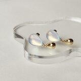 オーロラダブルティアピアス/イヤリング(ブルー)