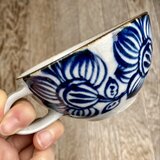 スープカップ　クレマチス柄の画像