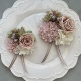 親子コサージュ　プリザーブドフラワー