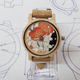 日本の美しさ。【江戸の粋】木製の腕時計（自然のぬくもりを日常に）