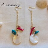 シェル チェーンピアス