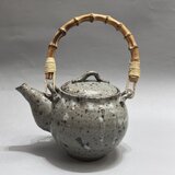 灰釉土瓶　600　No.4