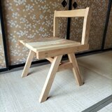 タモの木組みチェア