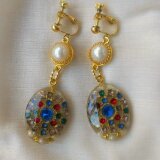 jewel boxピアス(一点ものアンティークパーツ使用)