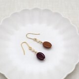 《２色から選べる》珈琲豆ピアス／イヤリング