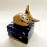 陶ハコ「フェネックのうたた寝」