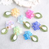 雨の日のゆらり紫陽花のピアス 　全７色