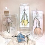 【色が選べる】標本みたいに飾れる儚げチューリップ   透ける花びら（オーガンジー クラフトフラワー）１本　ワイヤーアート