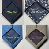 【刺繍オーダー】イニシャルやネーム、メッセージを入れて想いを込めたネクタイを贈りませんか？※単体でのご注文は承っておりません。