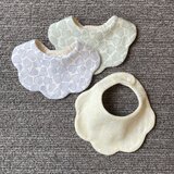 new：mokumoku pineapple： ベビースタイ  8重ガーゼ