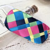 リボン編み　バレッタ　花火１