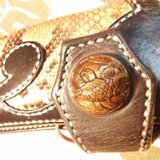 木彫刻コンチョ　30mm　鯉の画像