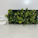 センサーライト 屋内用 フレーム 造花 フェイク グリーン 額 セット