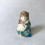 「海風に溶けて」〔旅人の贈り物/陶人形オブジェ・リングスタンド〕の画像