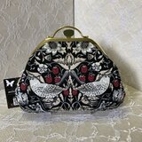 ウィリアムモリス　いちご泥棒　押し口金がま口