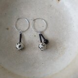 ダルメシアンジャスパー×オニキス pierce  <02>の画像