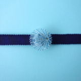 涼やかなブルー×シルバーの帯留め【三分紐用】／シリーズ人気No.1／上品な和装アクセサリー／ギフト対応