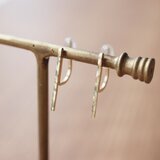 [イヤリング][槌目タイプ]14kgf:ピアスのようなイヤリング～シンプルライン～