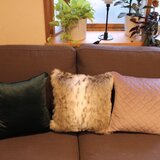 クッションカバー3点セット＜ピンク×グリーン＞