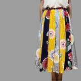 浴衣リメイク　14枚はぎのでギャザースカート