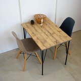 シンプルなダイニングテーブル Flaca《幅90ｘ奥行62cm》【無垢材・2人用】