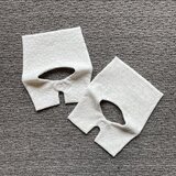 new：2way attached collar square  ：circle & hacobe： ベビースタイ  8重ガーゼ