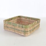 真竹カゴ細工 (角カゴ)の画像