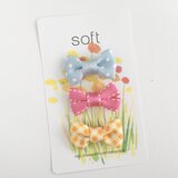 ミニヘアクリップ「ハッピーカラーのセット」