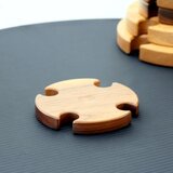 ◆　便利な鍋敷き　12センチ　薄手　ウォナット　◆　