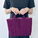 TOTE BAG -bicolor- (M) / purple × peachの画像