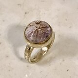 アメトリン✳︎カービングカボション✳︎リング✳︎SV925