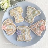 受注作品♡イニシャルのバッグチャーム