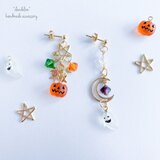 おばけカボチャのハロウィンナイトピアス/イヤリング