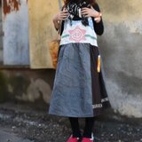 粉袋と風呂敷のリバーシブルワンピース