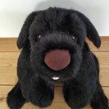 感動する抱き心地。重さ約4100g、命の重みを感じる犬のぬいぐるみ・クロラン（黒）