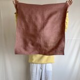 リネンの大きいハンカチ