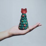 レザーで出来た小さなネコツリー