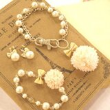 Ribbon×まんまるのブレスレット