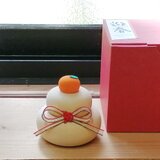 【受注制作】木の鏡餅（中）　お餅は白木 ♪