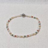 淡水パール＆ビーズのシックブレス