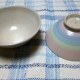 パステルレインボー（小）飯碗