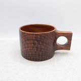 拭き漆のマグカップ①【送料無料】の画像