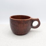 拭き漆のマグカップ➂【送料無料】の画像